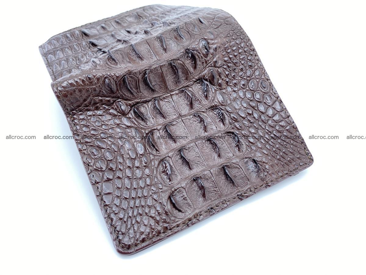 Crocodile leather vertical wallet HK 647 Foto 4