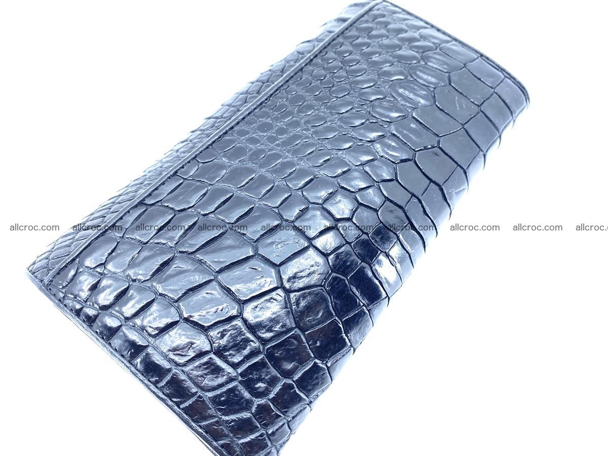 Crocodile leather wallet long wallet trifold 655 Foto 3