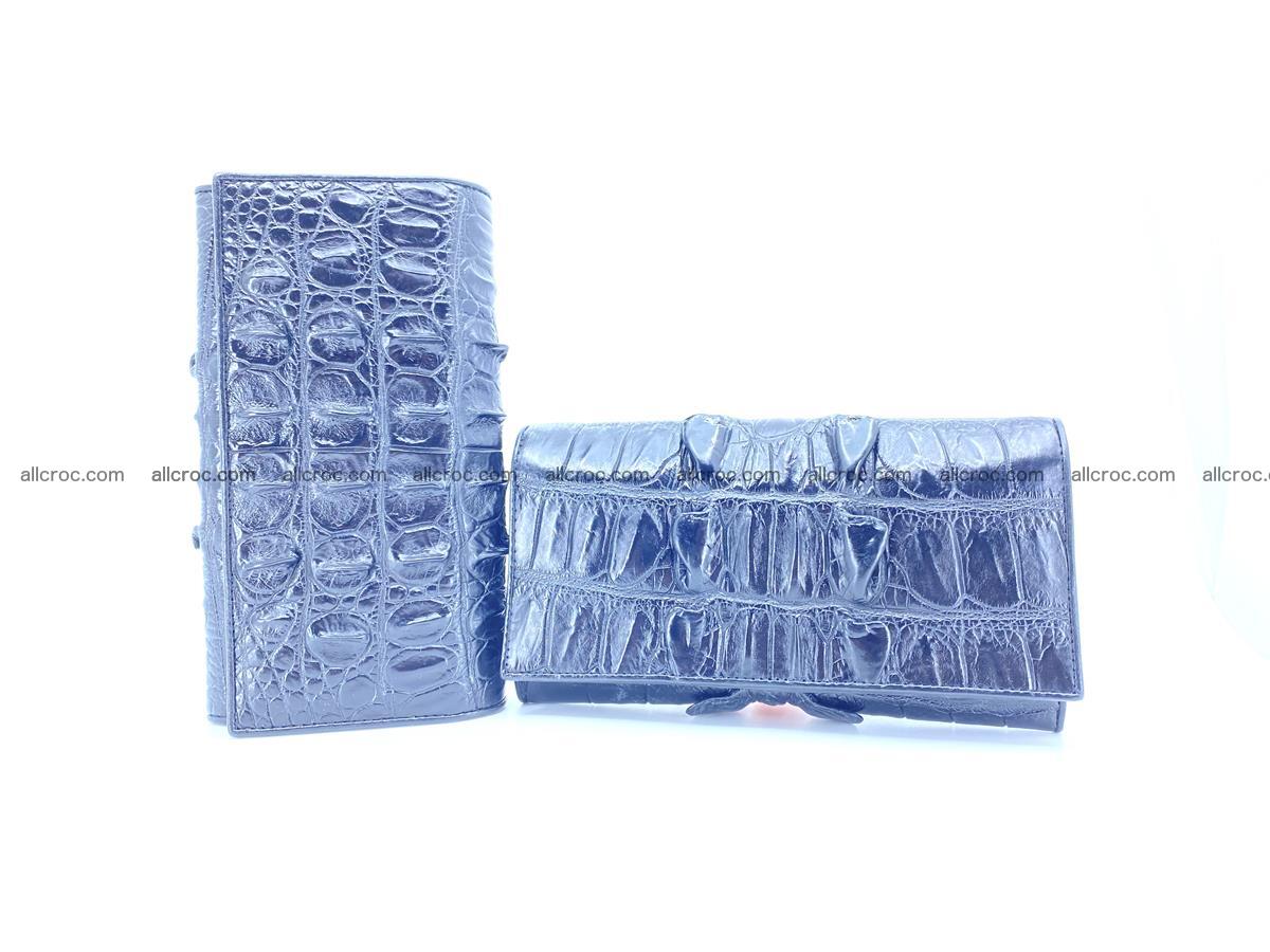 Crocodile leather wallet long wallet trifold 652 Foto 7