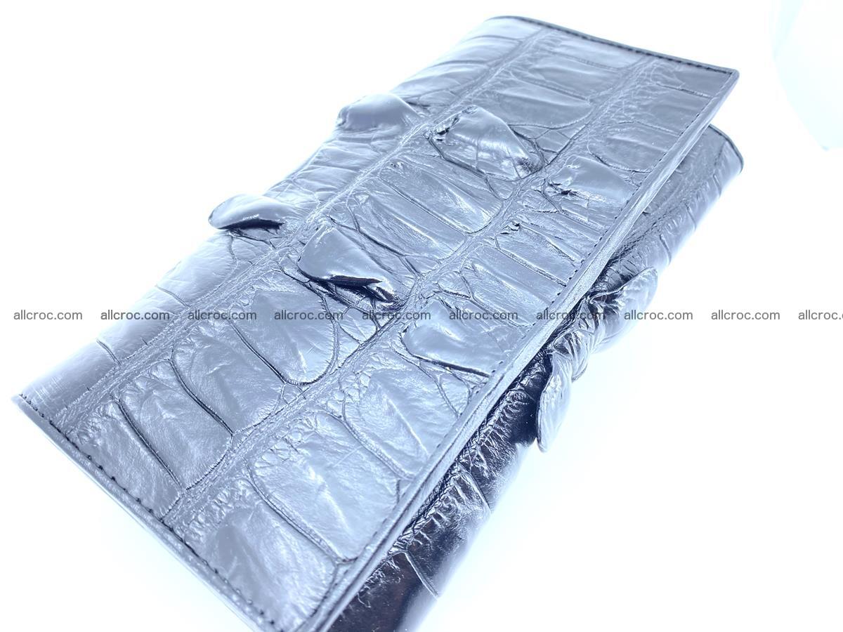 Crocodile leather wallet long wallet trifold 652 Foto 2