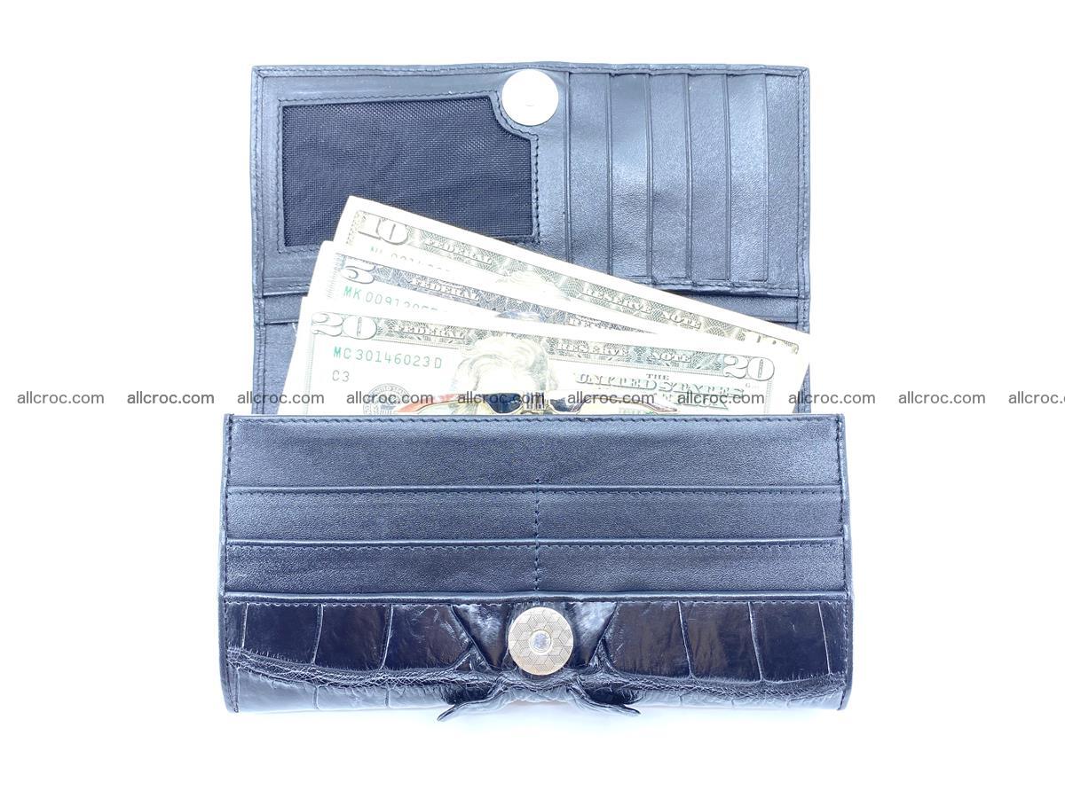Crocodile leather wallet long wallet trifold 652 Foto 4