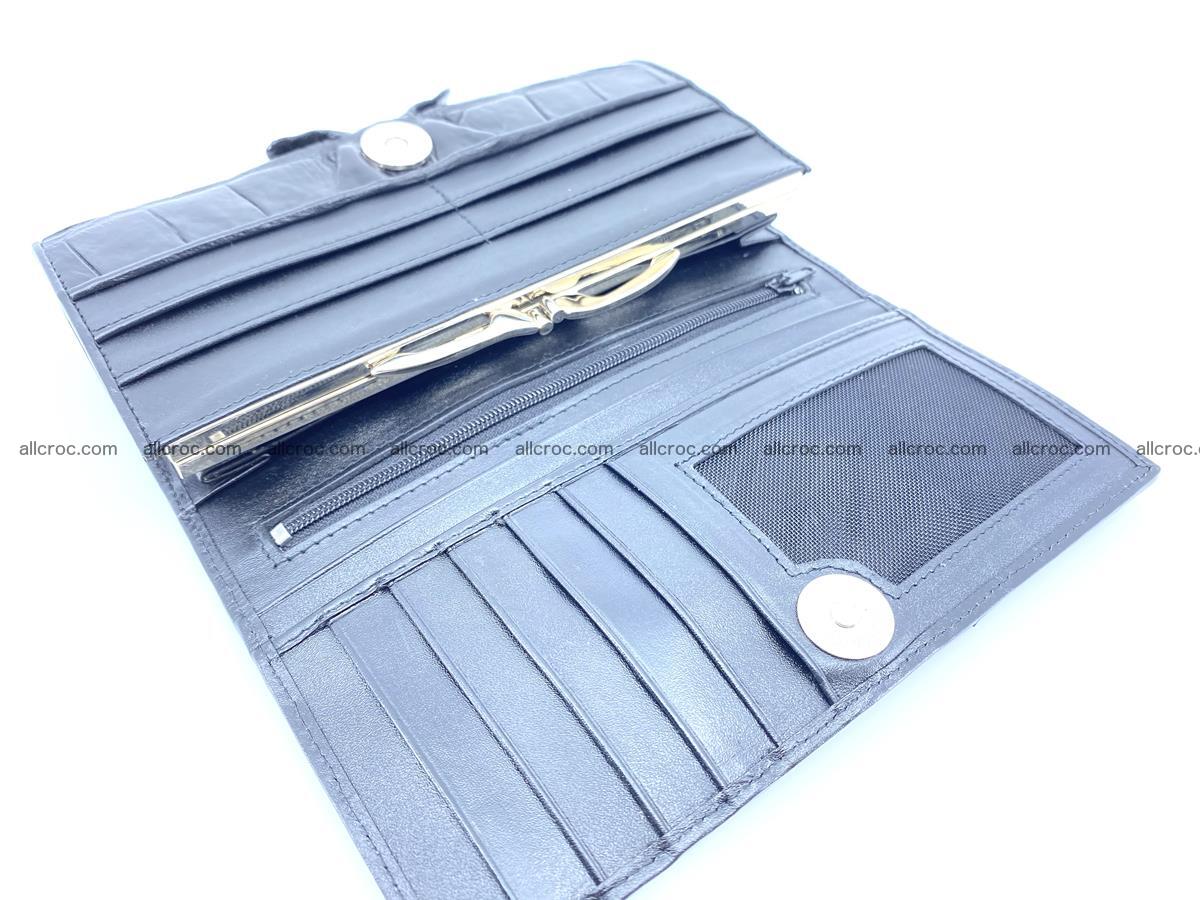 Crocodile leather wallet long wallet trifold 652 Foto 5
