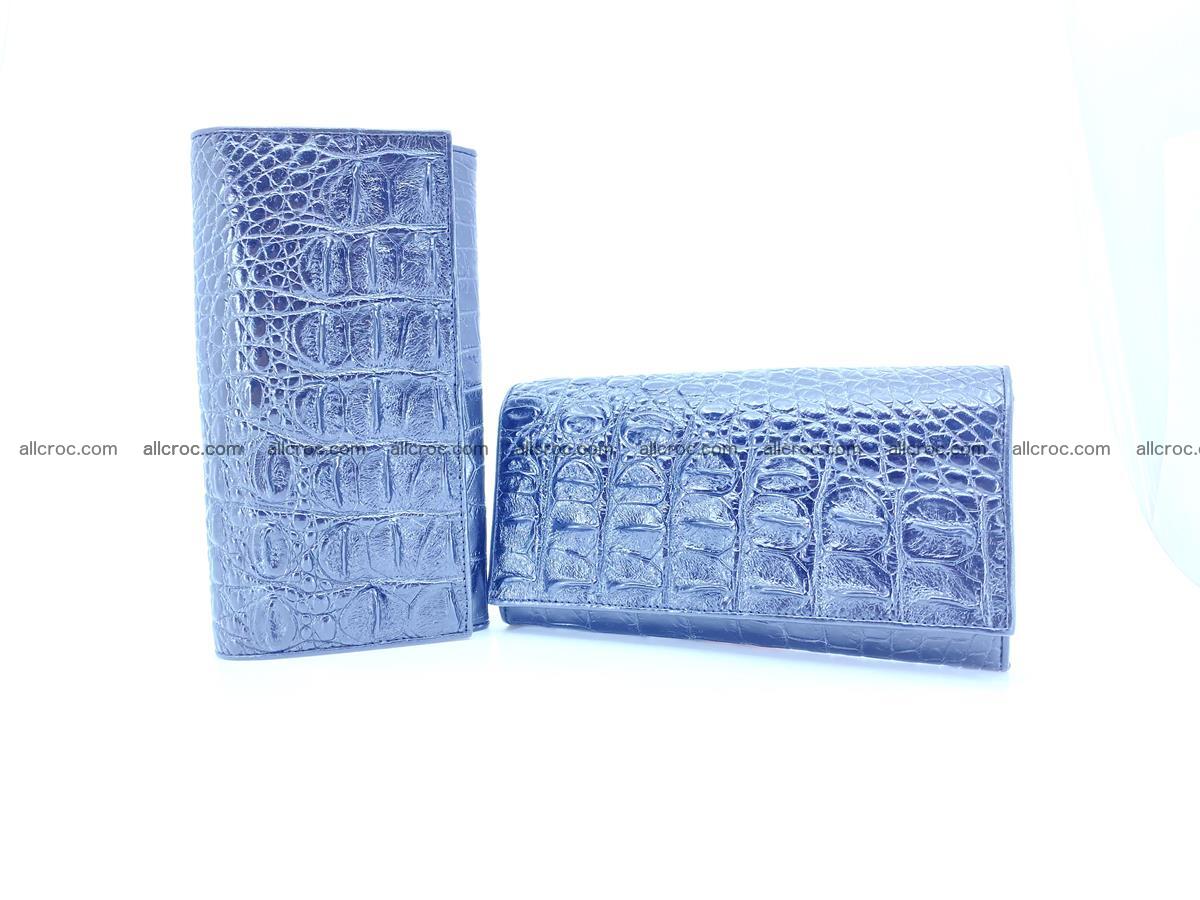 Crocodile leather wallet long wallet trifold 650 Foto 8