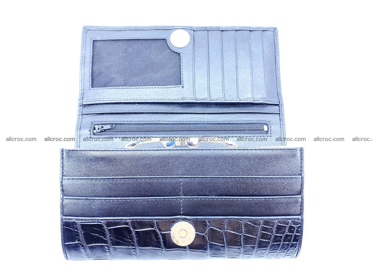 Crocodile leather wallet long wallet trifold 650 Foto 5