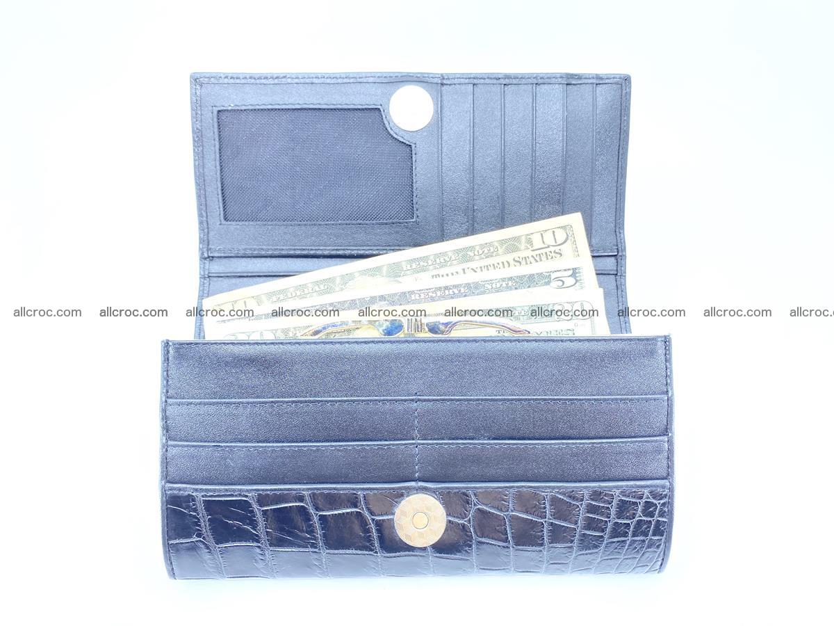 Crocodile leather wallet long wallet trifold 650 Foto 6