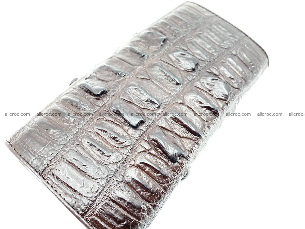 Crocodile leather wallet long wallet trifold 651 Foto 3