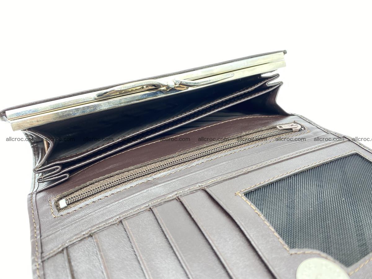 Crocodile leather wallet long wallet trifold 651 Foto 6