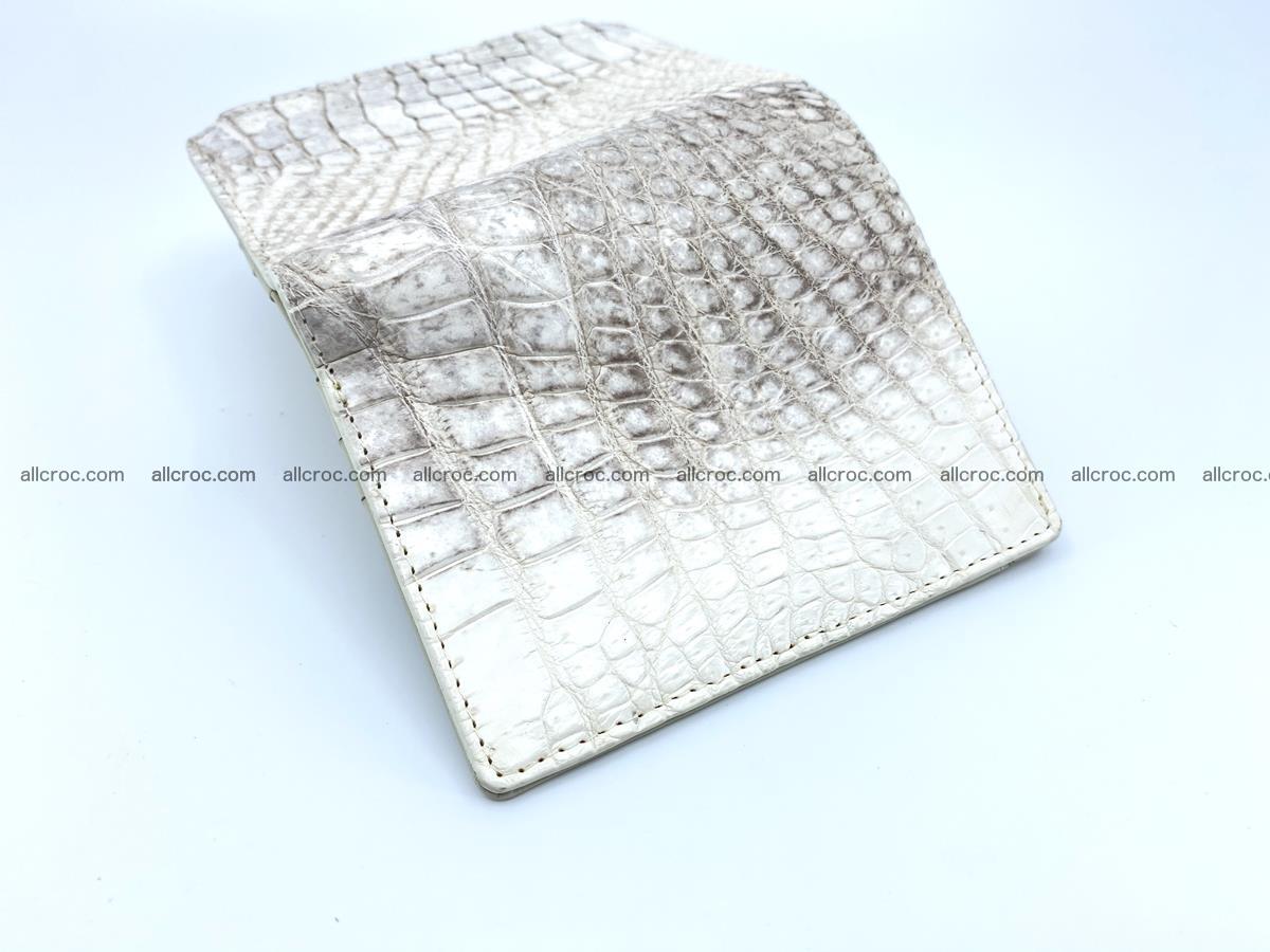 Crocodile leather vertical wallet HK 645 Foto 4