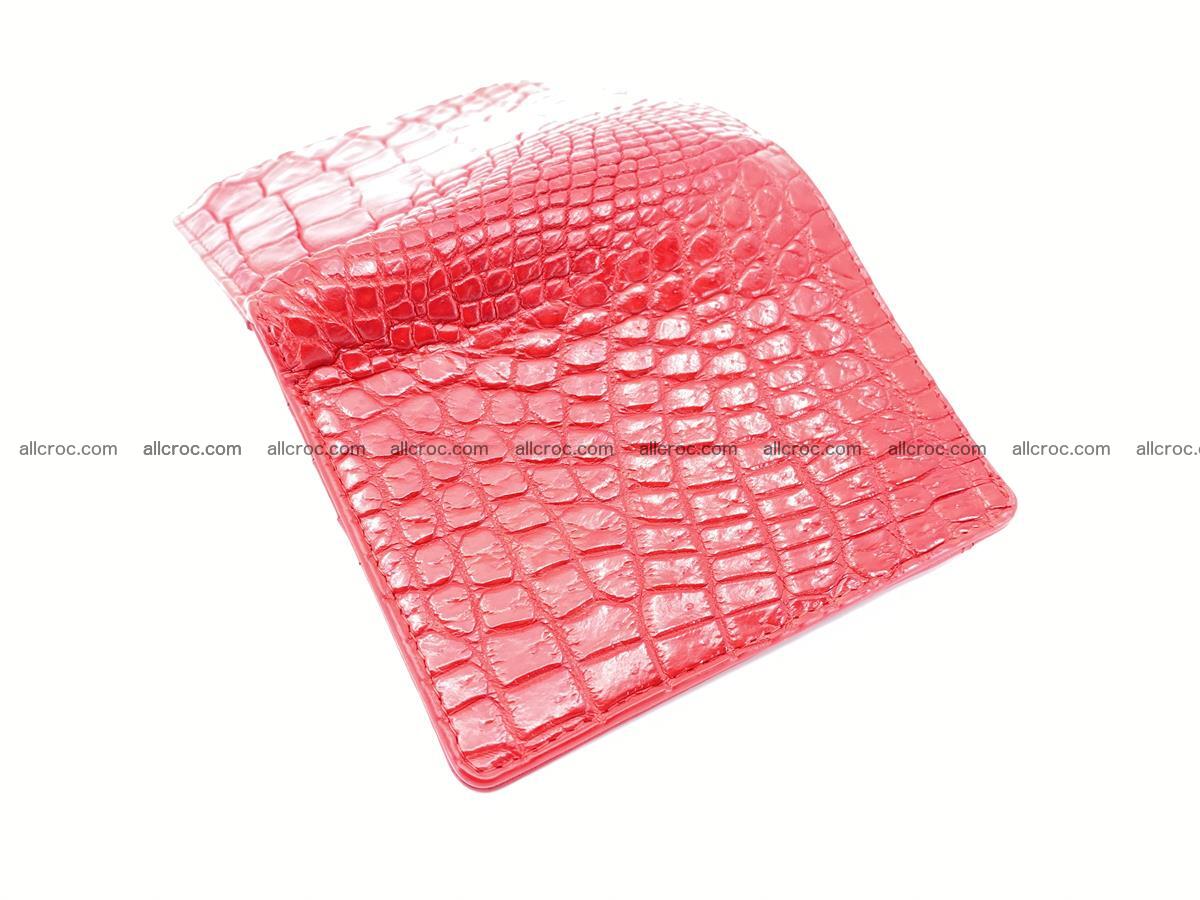 Crocodile leather vertical wallet HK 646 Foto 3