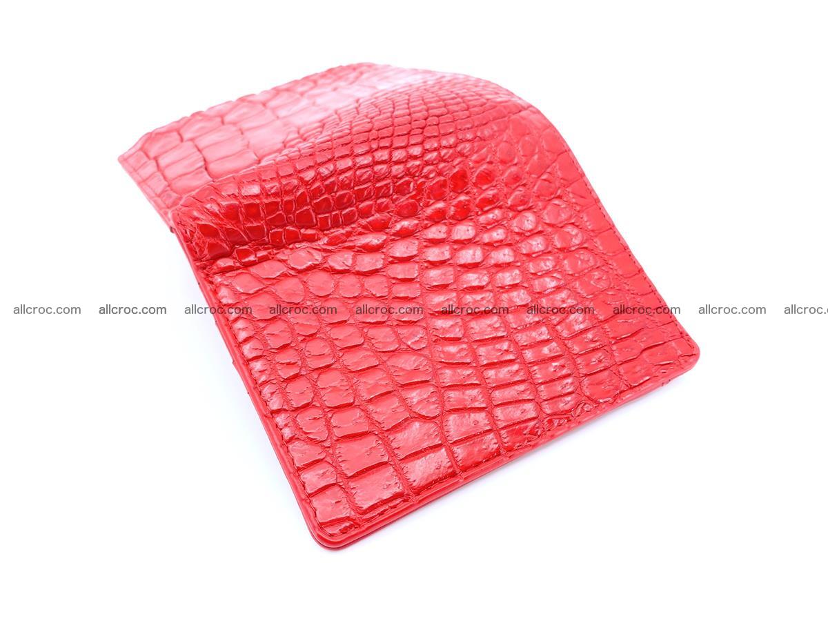 Crocodile leather vertical wallet HK 646 Foto 4