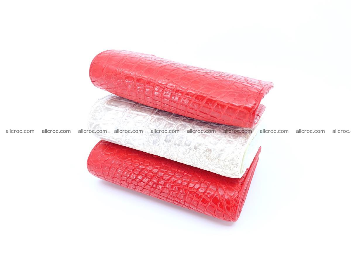 Crocodile leather vertical wallet HK 646 Foto 8