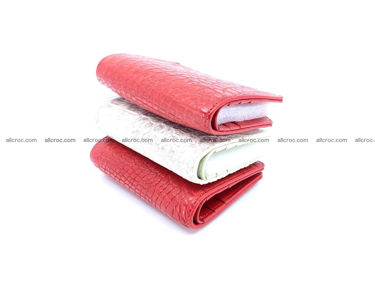 Crocodile leather vertical wallet HK 646 Foto 9