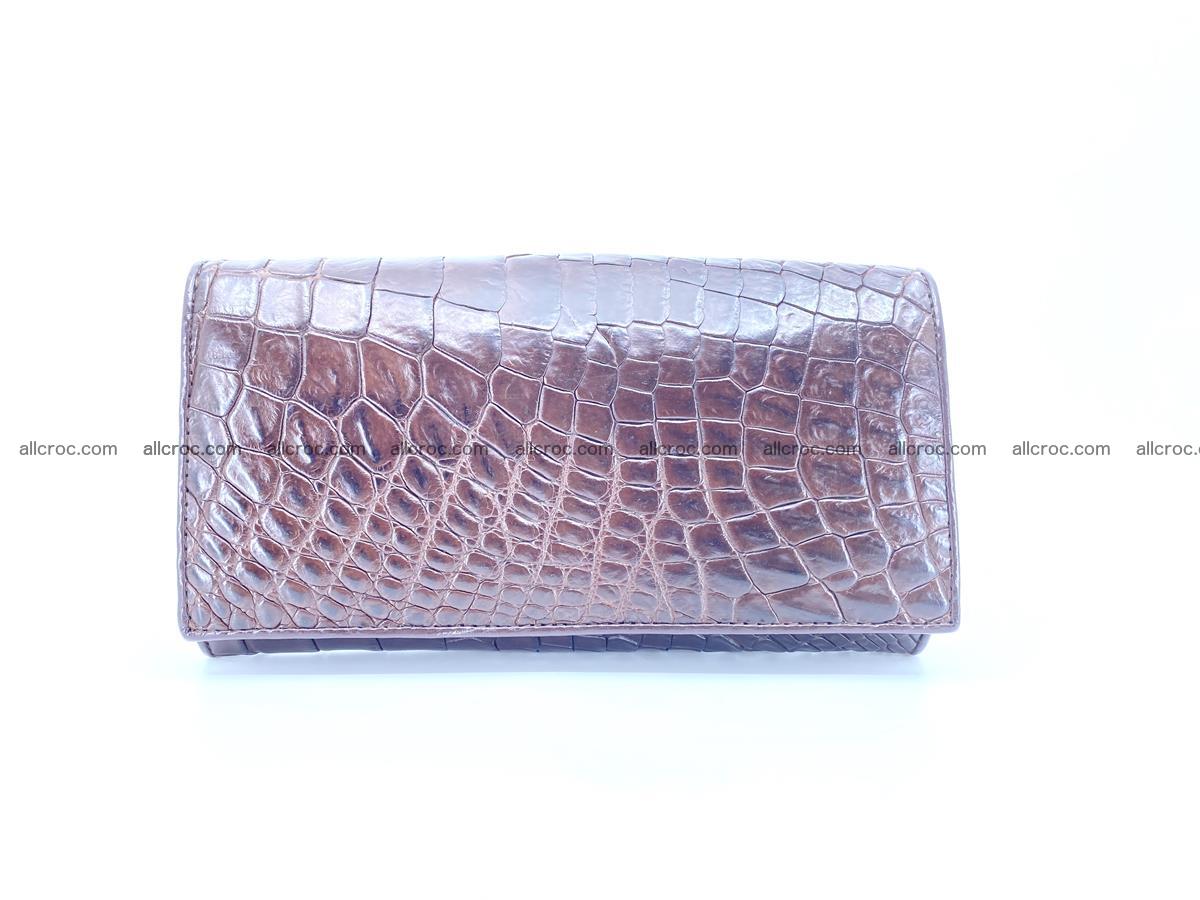 Crocodile leather wallet long wallet trifold 654 Foto 0