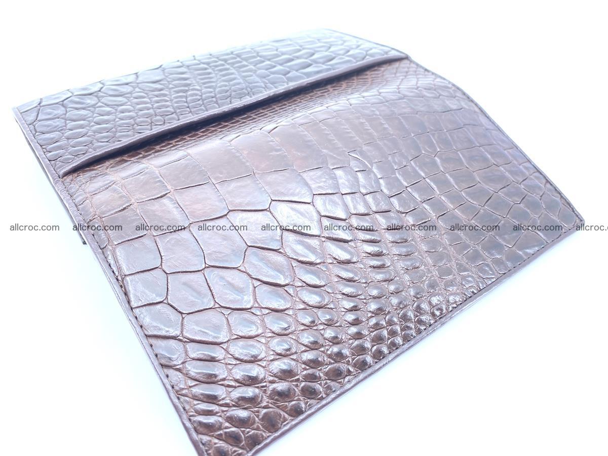 Crocodile leather wallet long wallet trifold 654 Foto 4