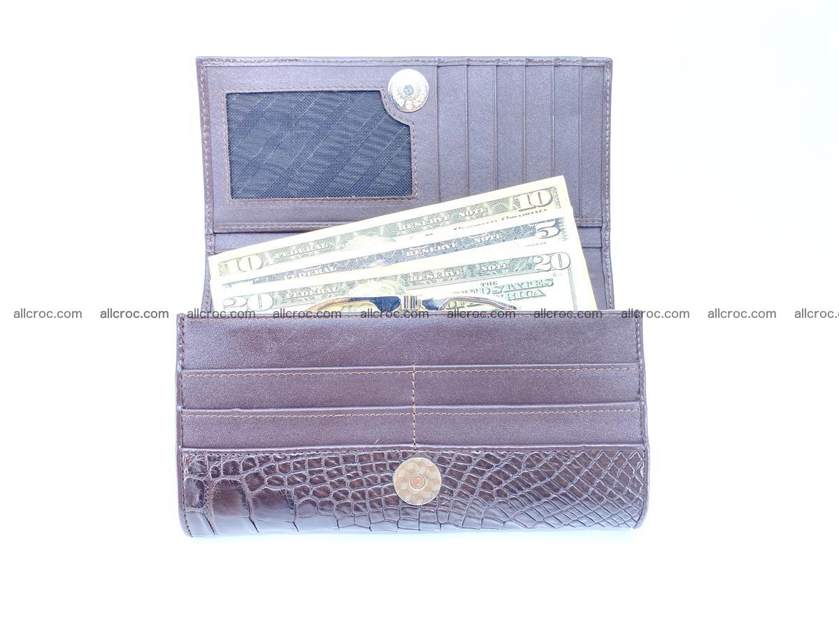 Crocodile leather wallet long wallet trifold 654 Foto 6