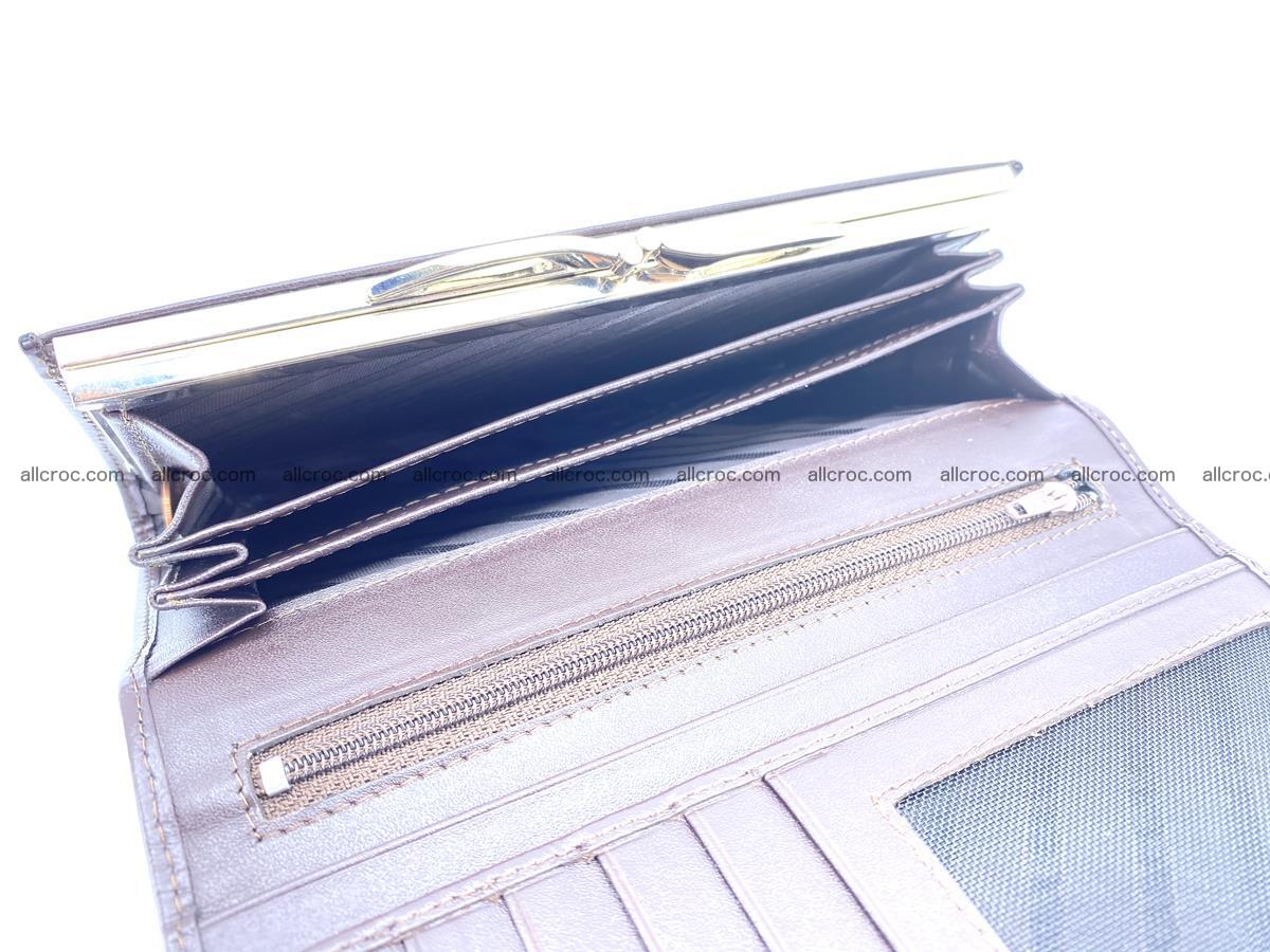 Crocodile leather wallet long wallet trifold 654 Foto 8