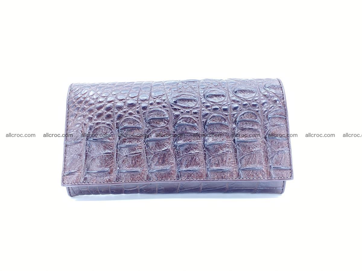 Crocodile leather wallet long wallet trifold 649 Foto 0