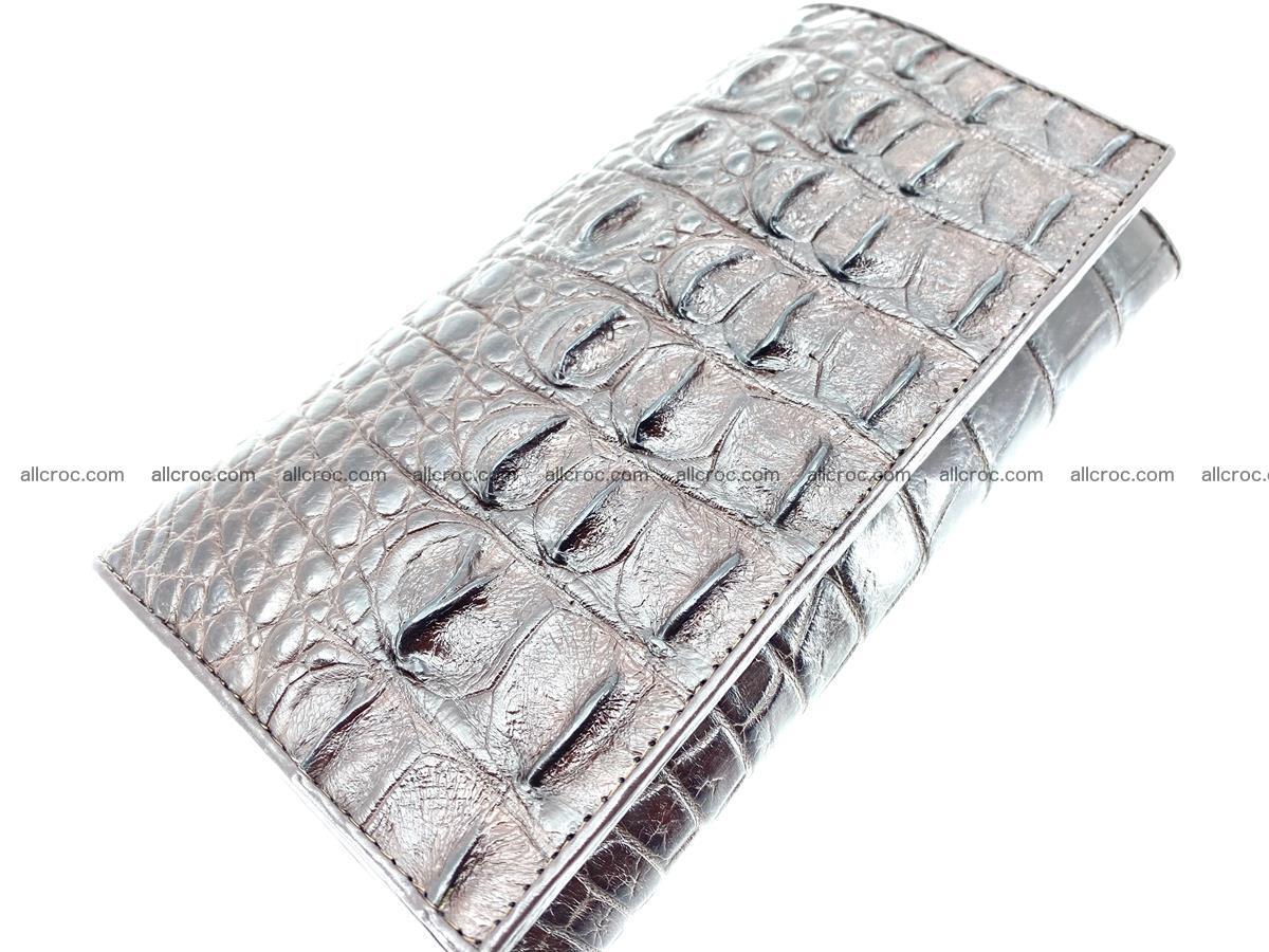 Crocodile leather wallet long wallet trifold 649 Foto 2