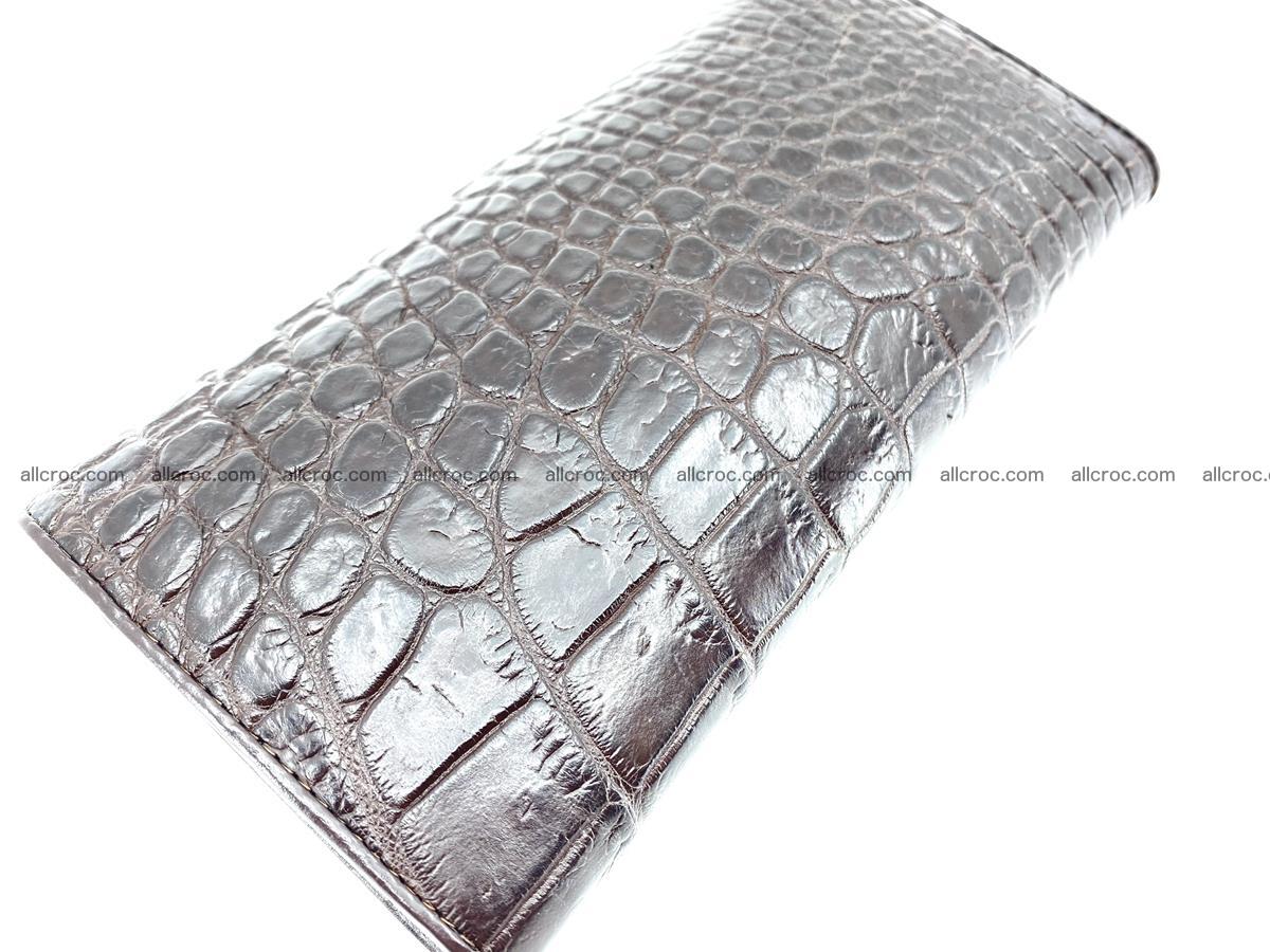 Crocodile leather wallet long wallet trifold 649 Foto 3