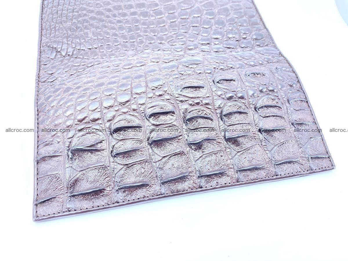 Crocodile leather wallet long wallet trifold 649 Foto 8