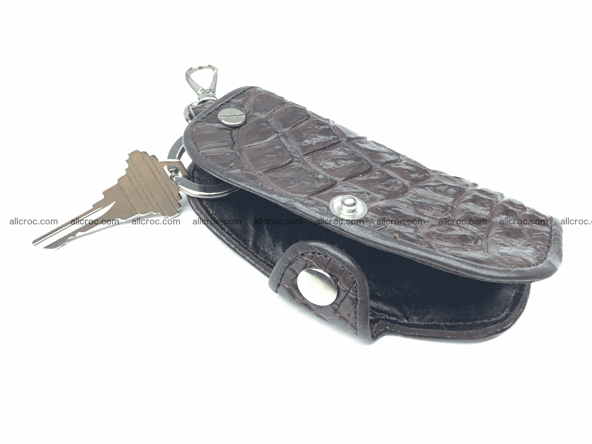 Crocodile skin key holder 1650 Foto 0