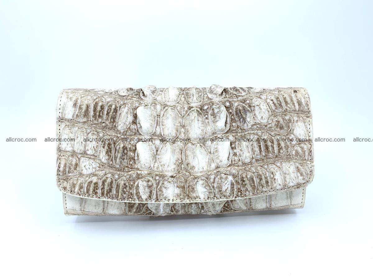 Long wallet trifold from Siamese crocodile leather 511 Foto 0