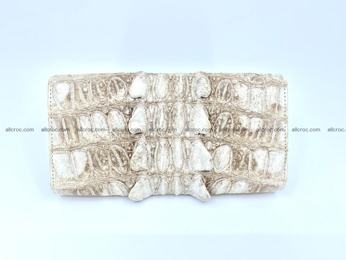 Long wallet trifold from Siamese crocodile leather 511 Foto 1