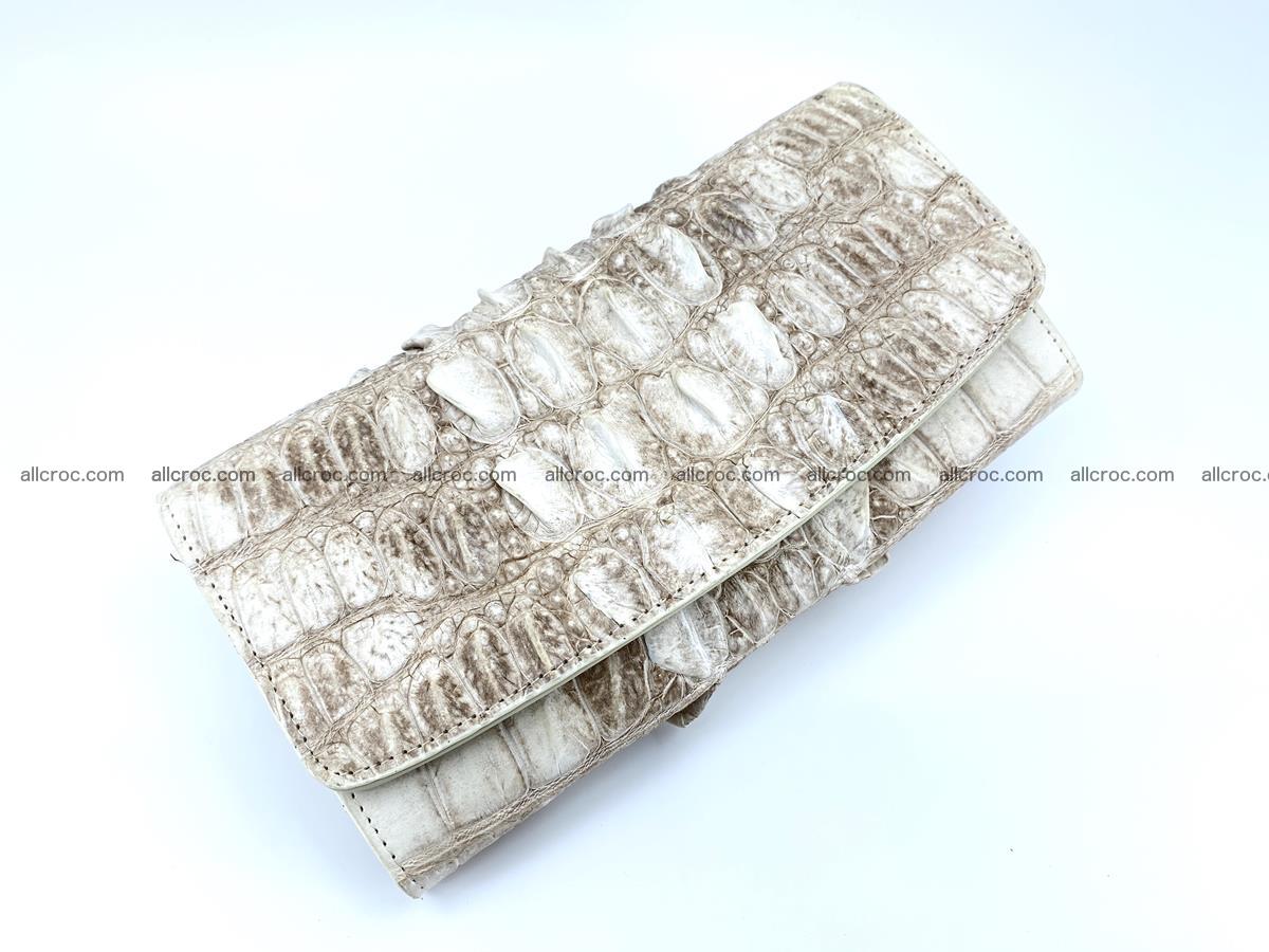 Long wallet trifold from Siamese crocodile leather 511 Foto 2