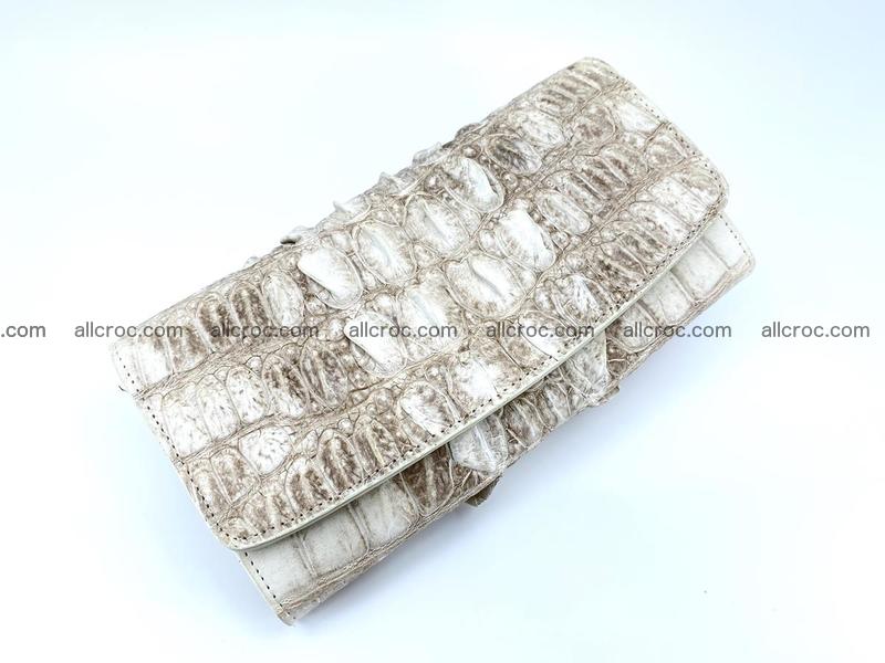 Long wallet trifold from Siamese crocodile leather 511