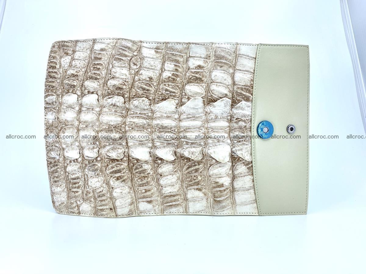 Long wallet trifold from Siamese crocodile leather 511 Foto 8