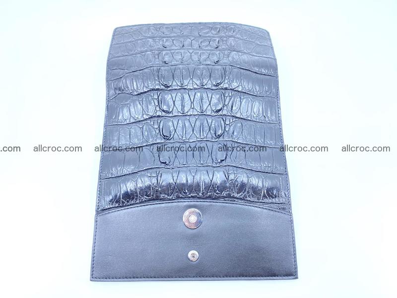 Long wallet trifold from Siamese crocodile leather 510