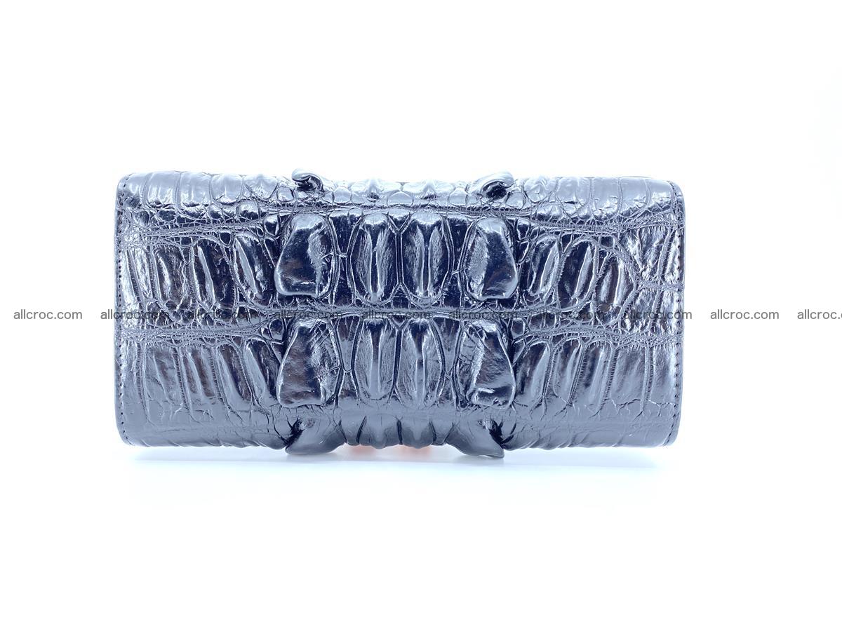 Long wallet trifold from Siamese crocodile leather 510 Foto 1