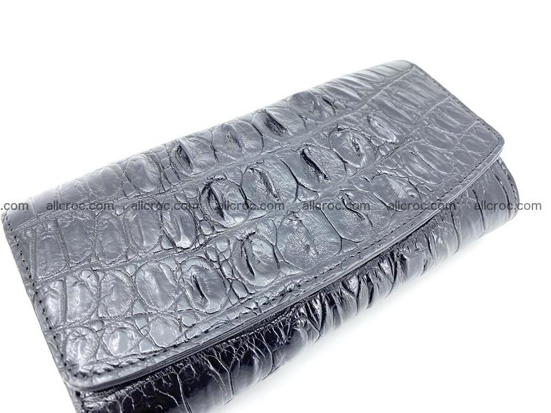 Long wallet trifold from Siamese crocodile leather 510