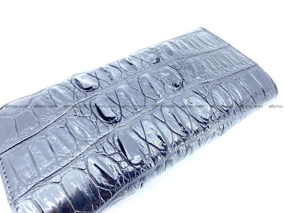 Long wallet trifold from Siamese crocodile leather 510 Foto 3