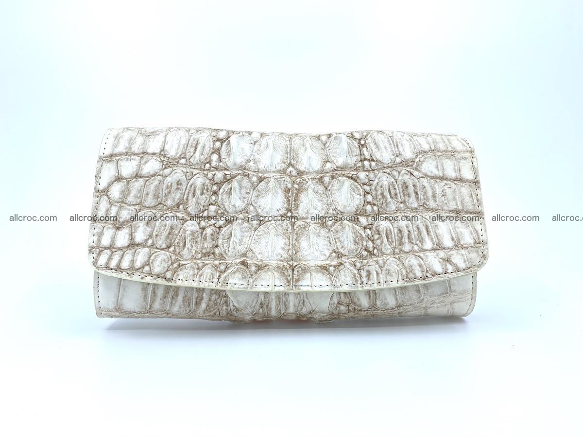 Long wallet trifold from Siamese crocodile leather 512 Foto 0