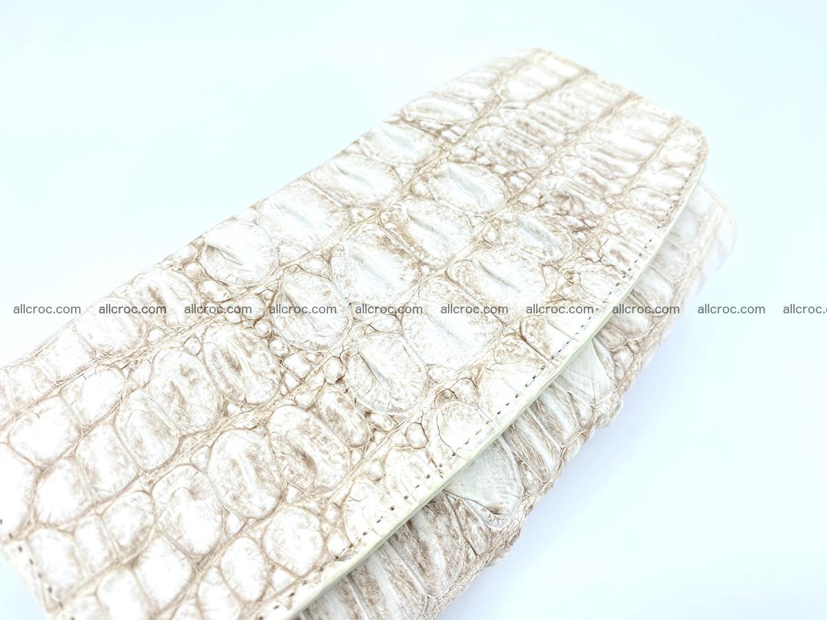 Long wallet trifold from Siamese crocodile leather 512 Foto 2