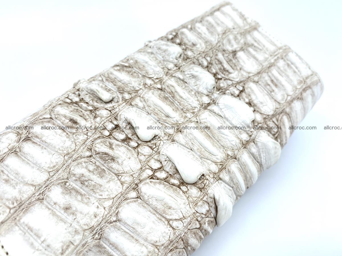 Long wallet trifold from Siamese crocodile leather 512 Foto 3