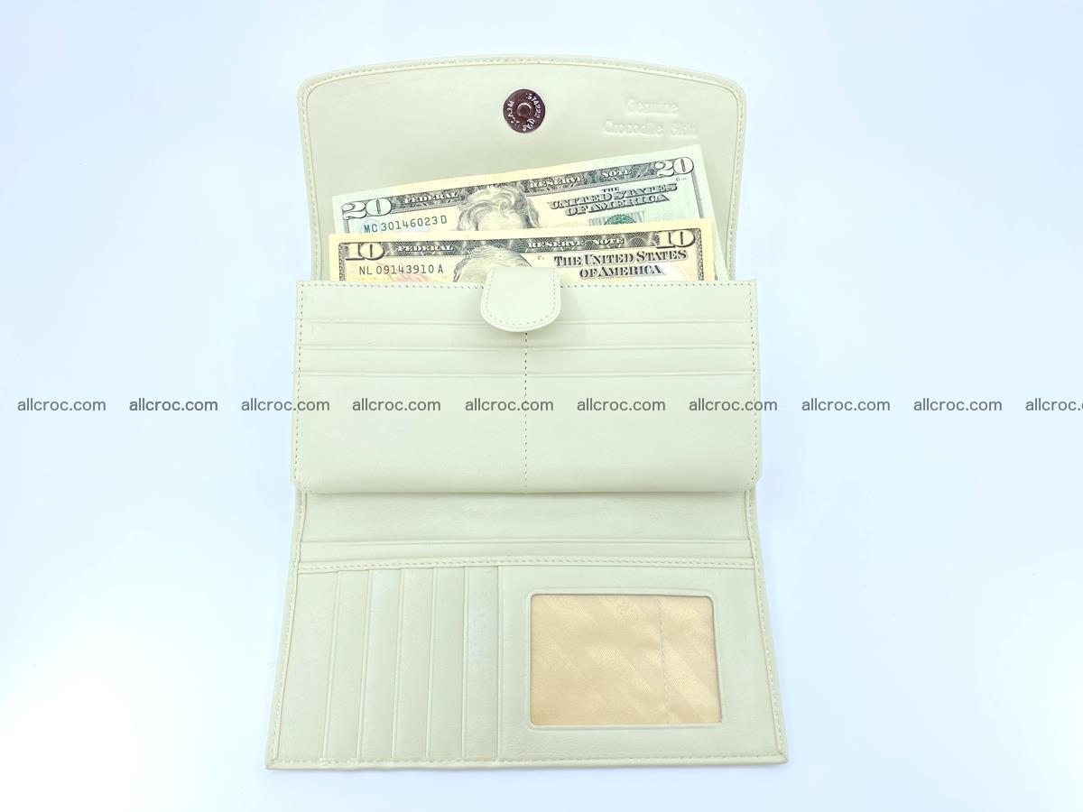 Long wallet trifold from Siamese crocodile leather 511 Foto 10