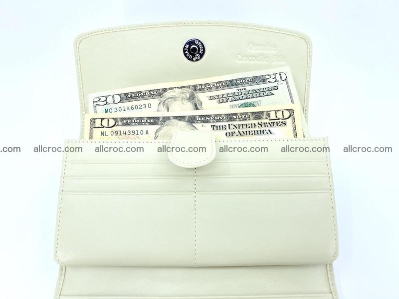 Long wallet trifold from Siamese crocodile leather 512