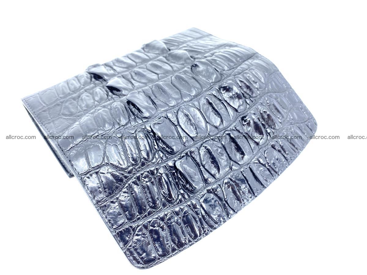 Long wallet trifold from Siamese crocodile leather 510 Foto 5