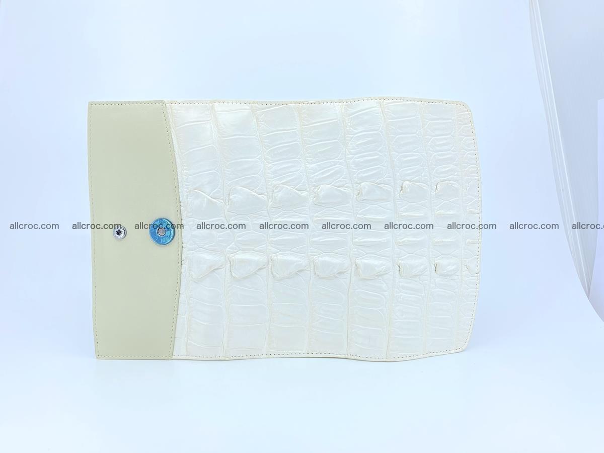 Long wallet trifold from Siamese crocodile leather 513 Foto 8