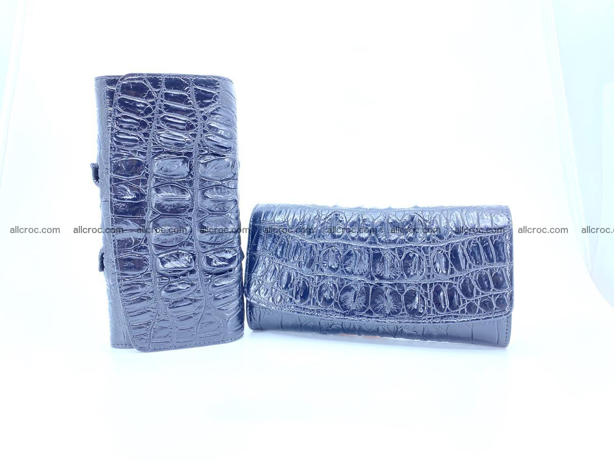 Long wallet trifold from Siamese crocodile leather 510 Foto 11