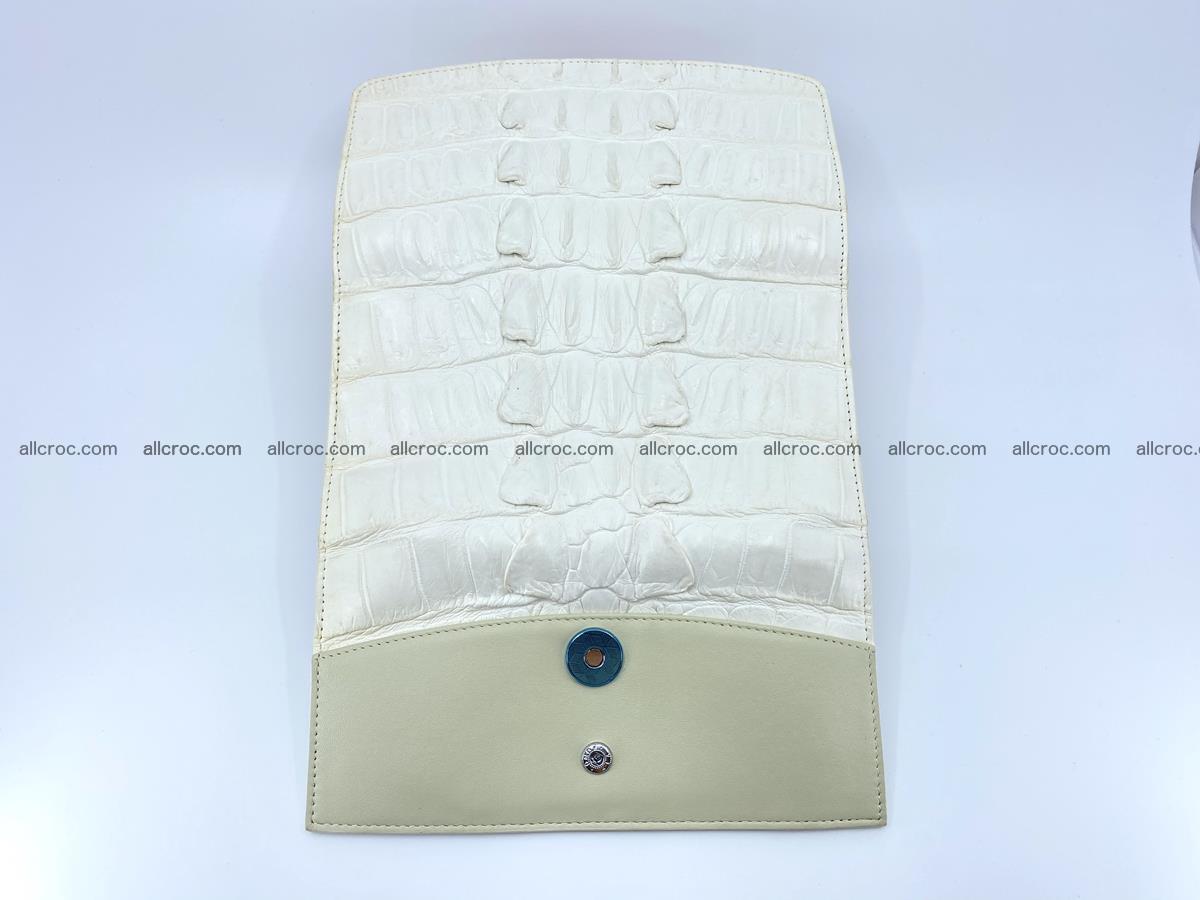 Long wallet trifold from Siamese crocodile leather 513 Foto 7
