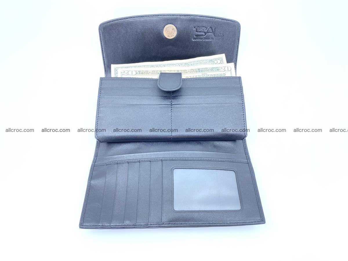 Long wallet trifold from Siamese crocodile leather 510 Foto 9