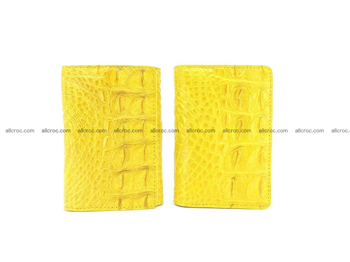Siamese crocodile skin wallet for lady, trifold medium size 425 Foto 10