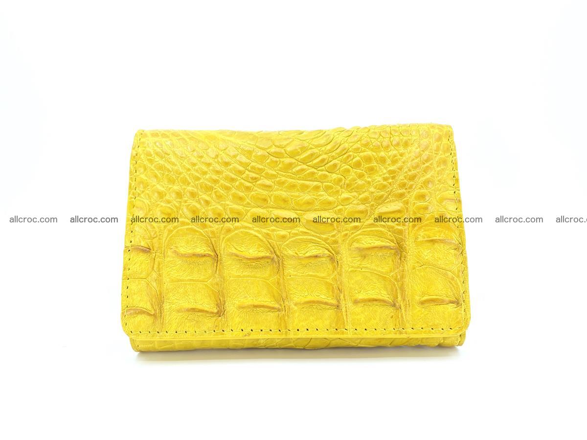 Siamese crocodile skin wallet for lady, trifold medium size 425 Foto 0