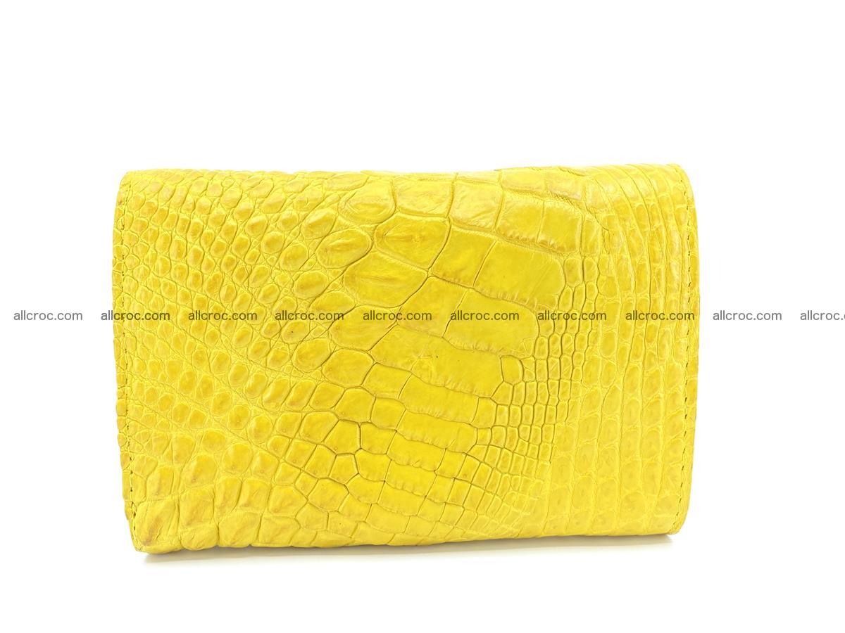 Siamese crocodile skin wallet for lady, trifold medium size 425 Foto 1