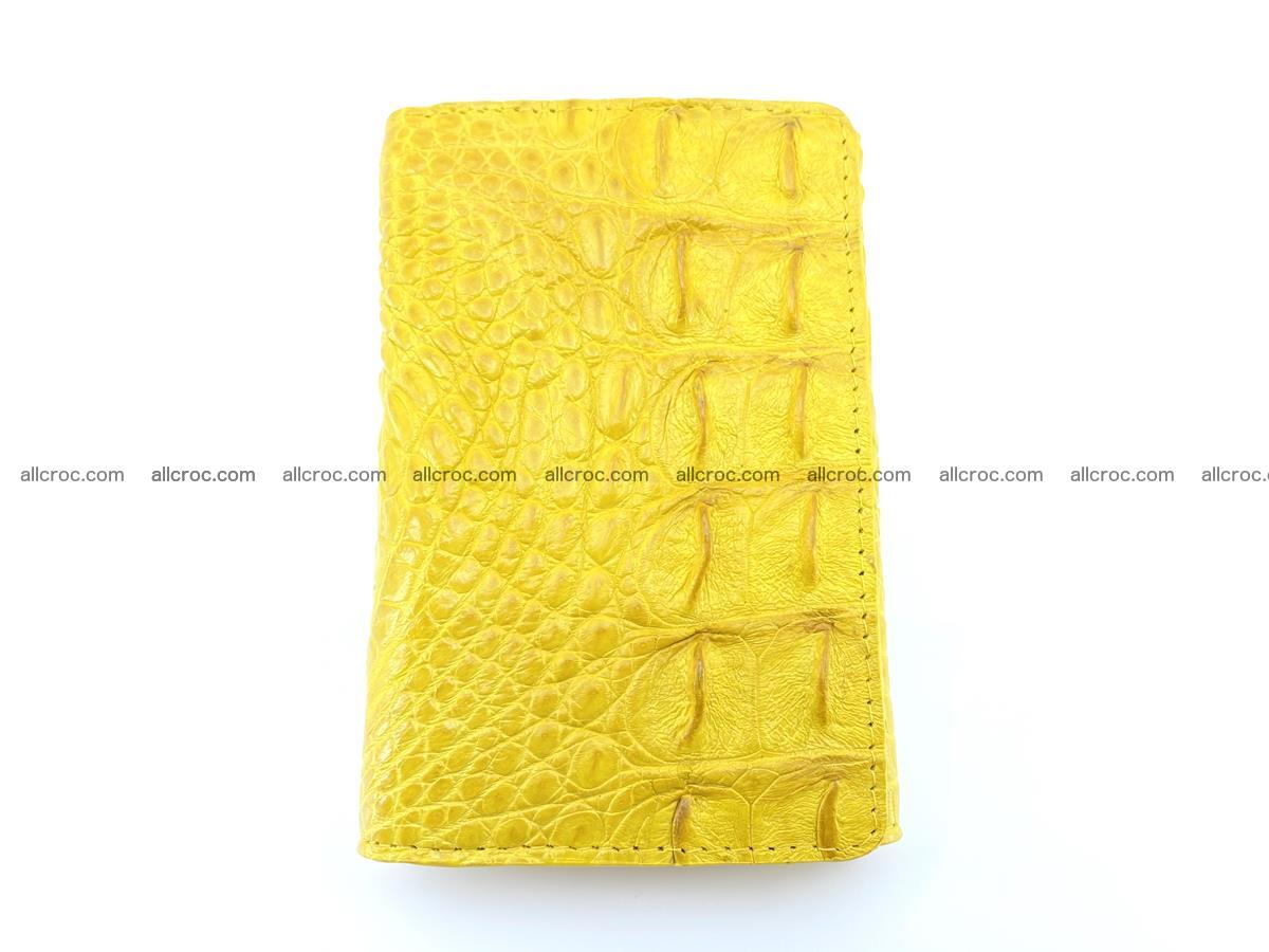 Siamese crocodile skin wallet for lady, trifold medium size 425 Foto 2