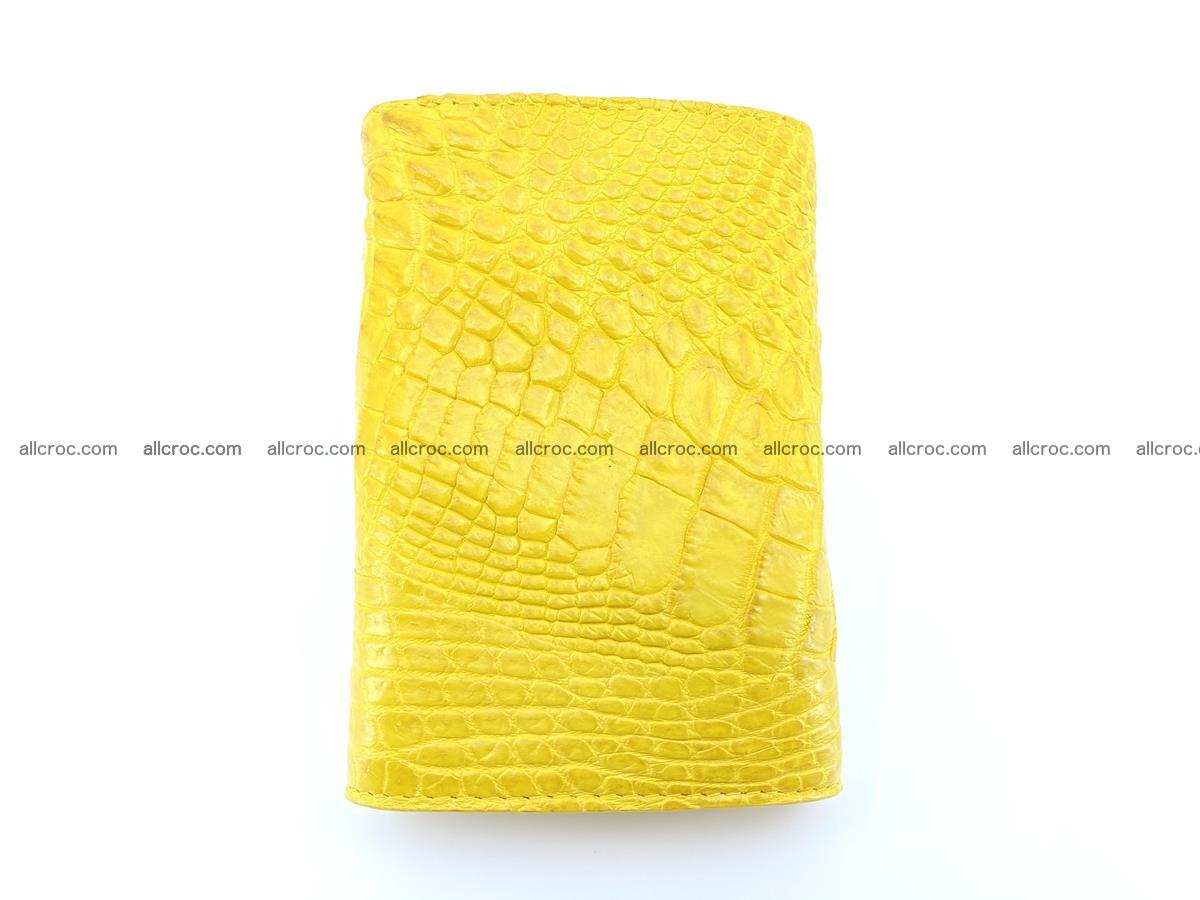Siamese crocodile skin wallet for lady, trifold medium size 425 Foto 3