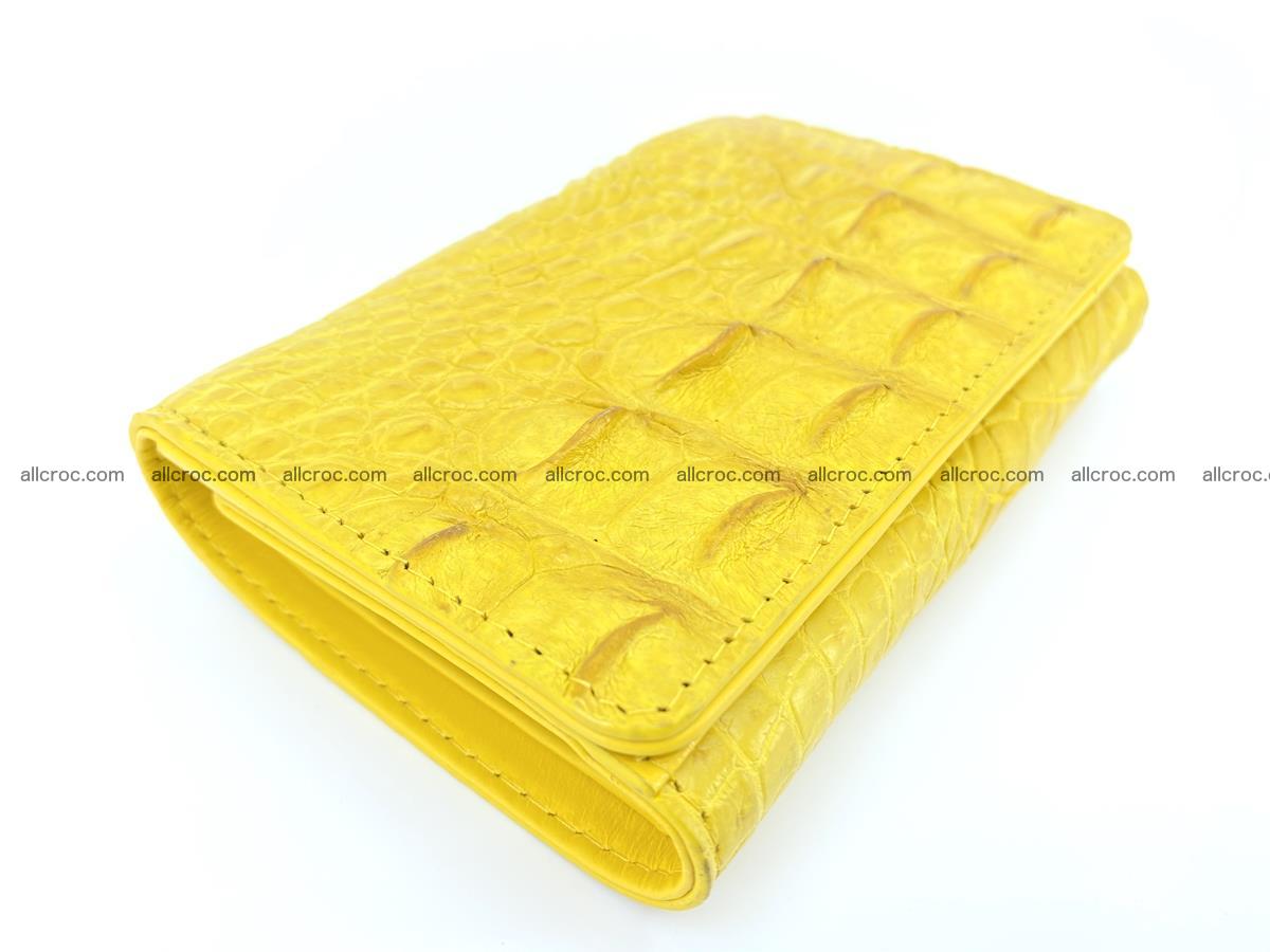 Siamese crocodile skin wallet for lady, trifold medium size 425 Foto 4